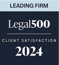 Odznaczenie - Leading Firm Legal500 - Client Satisfaction 2024